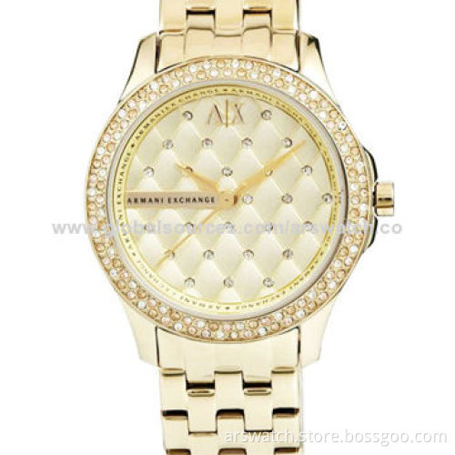 All Stones Jewelry Watch with Diamond or Crystals, Japan Movement, Water-resistantNew